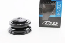 Рулевая колонка 1-1/8"x1-1/4" (44/28,6x50.6/30мм) безрезьбовой вилки, полуинтегрированные, чёрные H-100