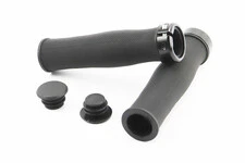 Ручки руля 130мм с зажимом Lock-On, чёрные TPE-187A