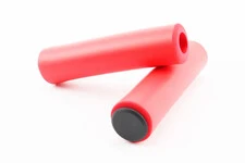 Ручки руля 130мм, пенорезиновые, красные