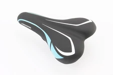 Сиденье MTB 240x140мм, чёрно-синее-белое BSK-901-В