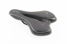 Сиденье MTB 270x160мм, чёрно-бело-зелёное "GEL"