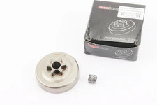 Тарелка сцепления "звезда" 3/8-6+подшипник Partner-350/351/352/371/372, Husqvarna-235/236/240, OLEO MAC-936-937-940-941,