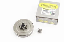 Тарелка сцепления "звезда" 325-7 Husqvarna-340/345/350/351/353/357/359/445/450/560 + подшипник