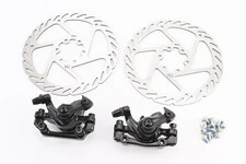 Тормоз Disk-brake передний (F160/R140мм)+задний (F180/R160мм), диски 160мм, крепл. 6 болтов, чёрный DX-2005