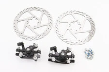 Тормоз Disk-brake передний (F160/R140мм)+задний (F180/R160мм), диски 160мм, крепл. 6 болтов, чёрный DX-2018