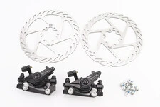 Тормоз Disk-brake передний (F160/R140мм)+задний (F180/R160мм), диски 160мм, крепл. 6 болтов, чёрный DX-2019