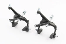 Тормоз ROAD V-brake клещевого типа, передний+задний, ход колодки 37-48мм, алюминиевый, чёрный AR-2004D