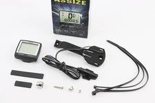 Велокомп'ютер 11-функцій, дротовий, чорний AS-200 (без батарейок)