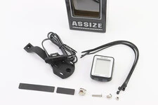 Велокомп'ютер 11-функцій, дротовий, чорно-сірий AS-823 (без батарейок)