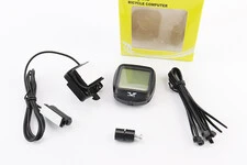 Велокомп'ютер 15-функцій, дротовий, 1.5" дисплей, чорний YS-468B (без батарейок)