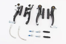 Тормоз V-brake 110мм (2 колеса), алюминиевый, чёрный AR-Т210DG