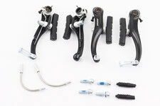 Тормоз V-brake 110мм (2 колеса), алюминиевый, чёрный MV993DG