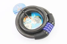 Замок протиугінний тросовий 1200х12мм з 4-х значним кодом, TY427