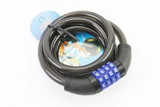 Замок протиугінний тросовий 1500х12мм з 4-х значним кодом, TY427