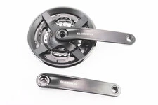 Шатун (кріплення "квадрат") 175мм, 42.34.24T к-кт МТВ, алюмінієві, чорні Tourney FC-TY301