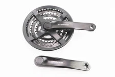 Шатуни "квадрат" 170мм, 48.38.28T MTB, алюмінієві, чорні FC-TY501