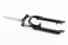 Вилка 24" амортизаційна, без різьби 1-1/8" (28,6мм), шток 260мм, з ходом 70мм, V/Disk-brake, чорна LJ-535