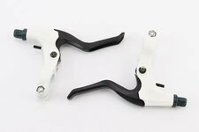 Тормозные ручки, алюминиевые, бело-чёрные BL-228