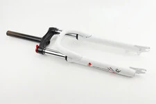 Вилка 26 "амортизаційна, без різьби 1-1/8" (28,6мм), шток 200мм, з ходом 80мм, Disk-brake, M Lockout, біла FRK-26