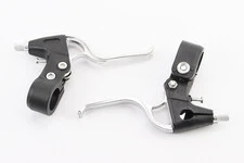 Тормозные ручки, пластмассово-алюминиевые, чёрно-серые