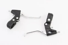 Тормозные ручки, пластмассово-алюминиевые, чёрно-серые JY-B20