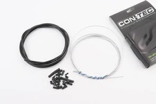 Трос - комплект перемикання універсальний "ПОВНИЙ" (сорочка 4мм х 2,7м, троса Galvanize 2000/2300мм, ковпачки, кінцевики,