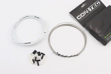 Трос - комплект перемикання універсальний "ПОВНИЙ" (сорочка 4мм х 2,7м, троса Slick Stainless 2000/2300мм, ковпачки, кінцівки,