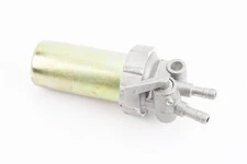 Кран топливный + фильтр в металлическом корпусе (вход/выход вверх)