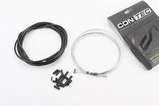 Трос - комплект гальмівний універсальний "ПОВНИЙ" (сорочка 5мм х 3м, троса Galvanize 1350/2350мм, ковпачки, кінцевики, фіксатори,