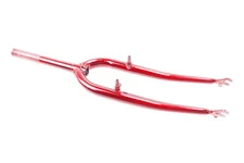 Вилка 26" з різьбою 1" (25,4мм), шток 200мм, V-brake, червона