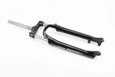 Вилка 29" амортизаційна, без різьби 1-1/8" (28,6мм), шток 255мм, з ходом 100мм, Disk-brake, пружинно-оливна, Lockout, алюмінієва,