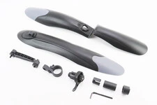 Крила пластмасові 24-26" MTB, чорні з сірою вставкою SOUL TRAVEL