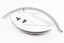 Крила пластмасові 28" сріблясті