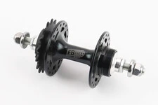 Втулка задня FIX алюмінієва 14Gx36H з фіксованою передачею 16Т, різьба Flip-Flop, 2 пром-підшипники 6000 2RS, кріпл. гайка, чорна