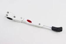 Підніжка бокова задня телескопічна для 24"- 26", кріплення за перо рами, алюмінієва, біла HS-001