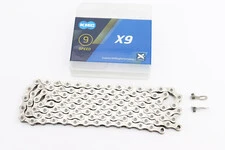 Цепь приводная 1/2х11/128х116L 9 скоростей, серебристая X9