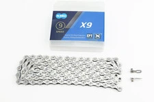 Цепь приводная 1/2х11/128х116L 9 скоростей, серебристая X9 EPT