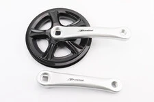 Шатуни "квадрат" 152мм, 36T CHILD, алюмінієві, чорно-сірі PRO-Q36PP