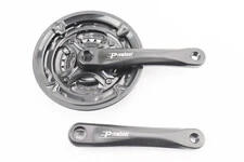 Шатуни "квадрат" 175мм, 42.34.24T MTB, алюмінієві, чорні MA-AC49 (в упаковці)