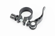 Затискач (хомут) труби сидіння MTB 28,6мм, кріпл. ексцентрик, алюмінієвий, чорний