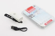 Фонарь передний 1 диод 300 lumen алюминиевый, Li-ion 3.7V 800mAh зарядка от USB, влагозащитный, белый RPL-2255