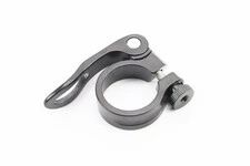 Затискач (хомут) труби сидіння MTB 31,8мм, кріпл. ексцентрик, алюмінієвий, чорний