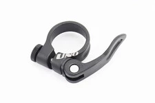 Затискач (хомут) труби сидіння MTB 31,8мм, кріпл. ексцентрик, алюмінієвий, чорний XC-68