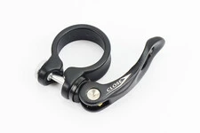 Затискач (хомут) труби сидіння MTB 31,8мм, кріпл. ексцентрик, алюмінієвий, чорний AT-109