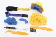 Набір для миття велосипеда 8 предметів (6 щіток, миття ланцюга та 1 мийко-рукавичка мікрофіброва)