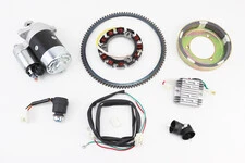 Комплект для переоснащення мотоблока під електростартер 178F (електростартер, замок, проводка, магнето, реле, вінець)