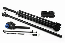 Стенд для ремонта велосипеда, складной, регулируемая высота 100-150 см, регулируемый угол наклона велосипеда, чёрный HS-X006A