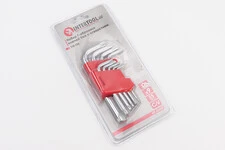 Набор Г-образных ключей с отверстием TORX (T10/T15/T20/T25/T27/T30/T40/T45/T50) CrV HT-0604