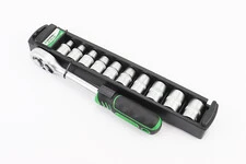 Набор головок торцевых c трещоткой 1/2" CrV 10шт (8/10/11/12/13/14/15/17/18/19мм) ET-6013