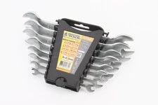 Набор ключей рожковых 8шт (6х7/8х9/10х11/12х13/14х15/16х17/18х19/20х22мм) "пластиковый держатель" 70-2108